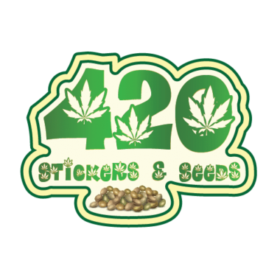 Graphic reading 420 Stickers & Seeds