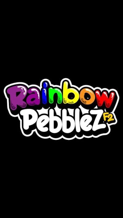 Image of tittle saying rainbow pebblez