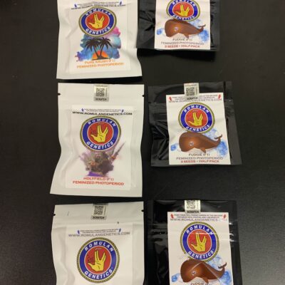 Romulan genetics bundle. pure kush, holyfield, and communion plus fudgie