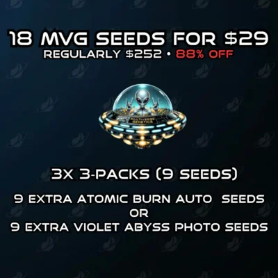 MVG 18‑Seed Value Bundle | 18 Feminized Seeds for $29 ($252 Value)