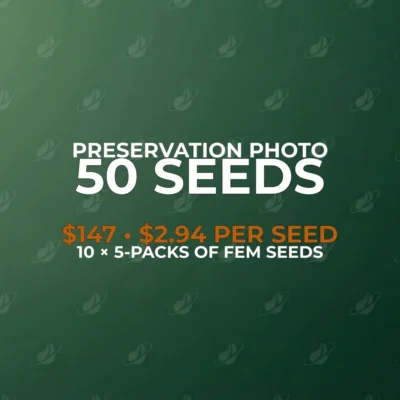Preservation Line Photoperiod | 50‑Seed Mega Deal