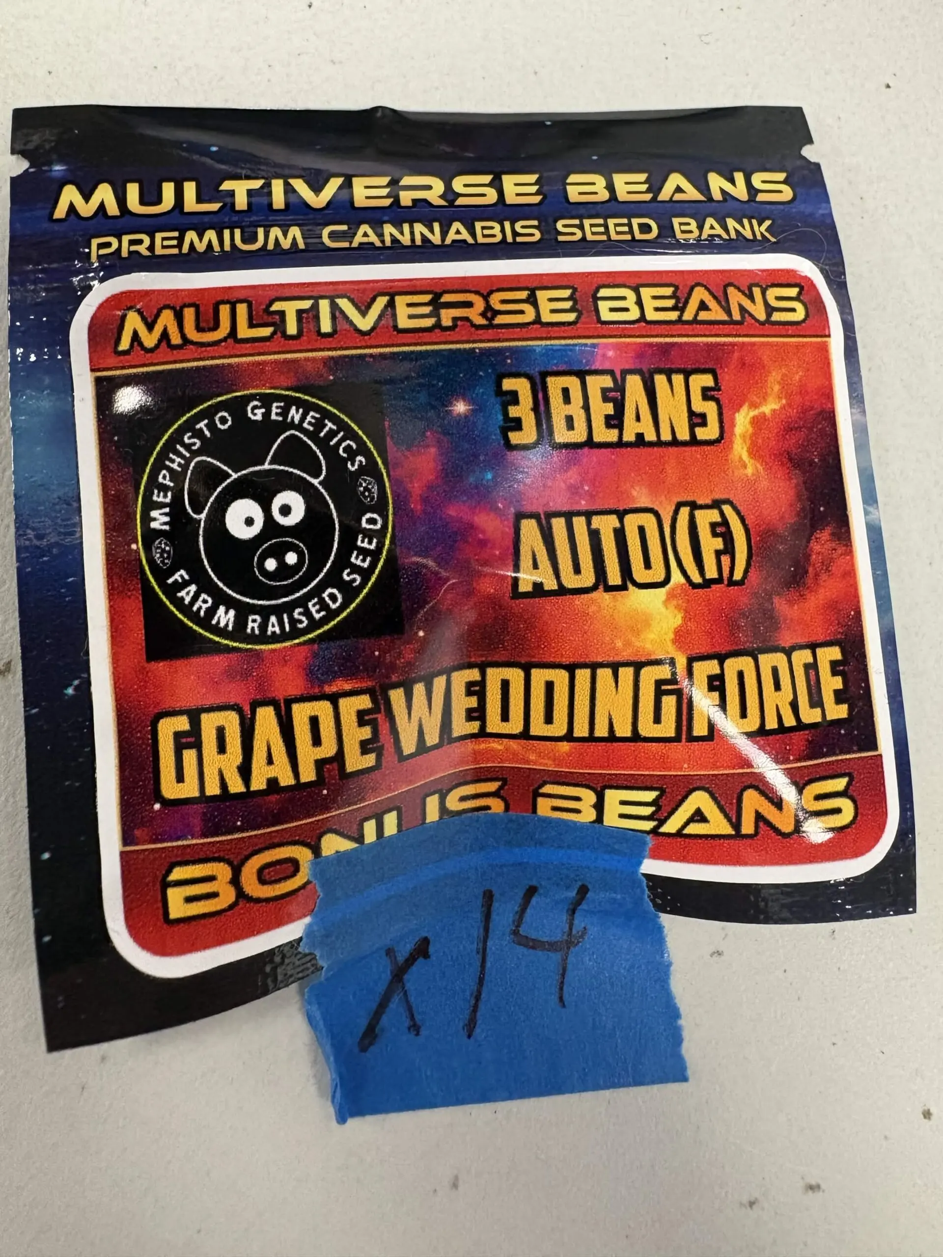 3x Grape Wedding Force | Auto Fem | Mephisto Genetics | Breeder Bonus