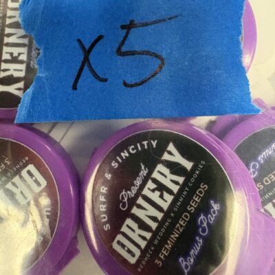 3x Ornery | Photo Fem | Sin City Seeds | Breeder Bonus