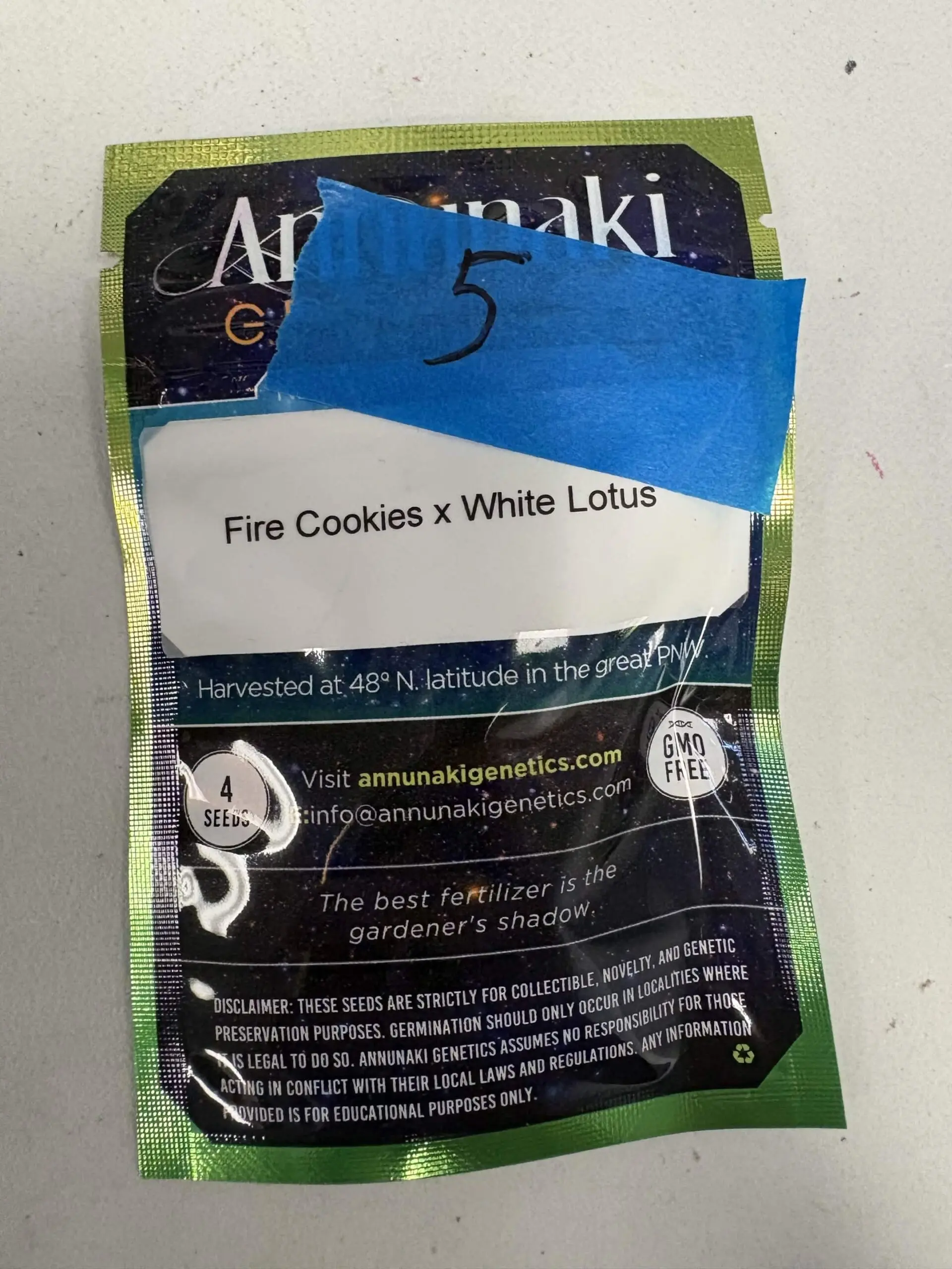 4x Fire Cookies x White Lotus | Photo Fem | Annunaki Genetics | Breeder Bonus