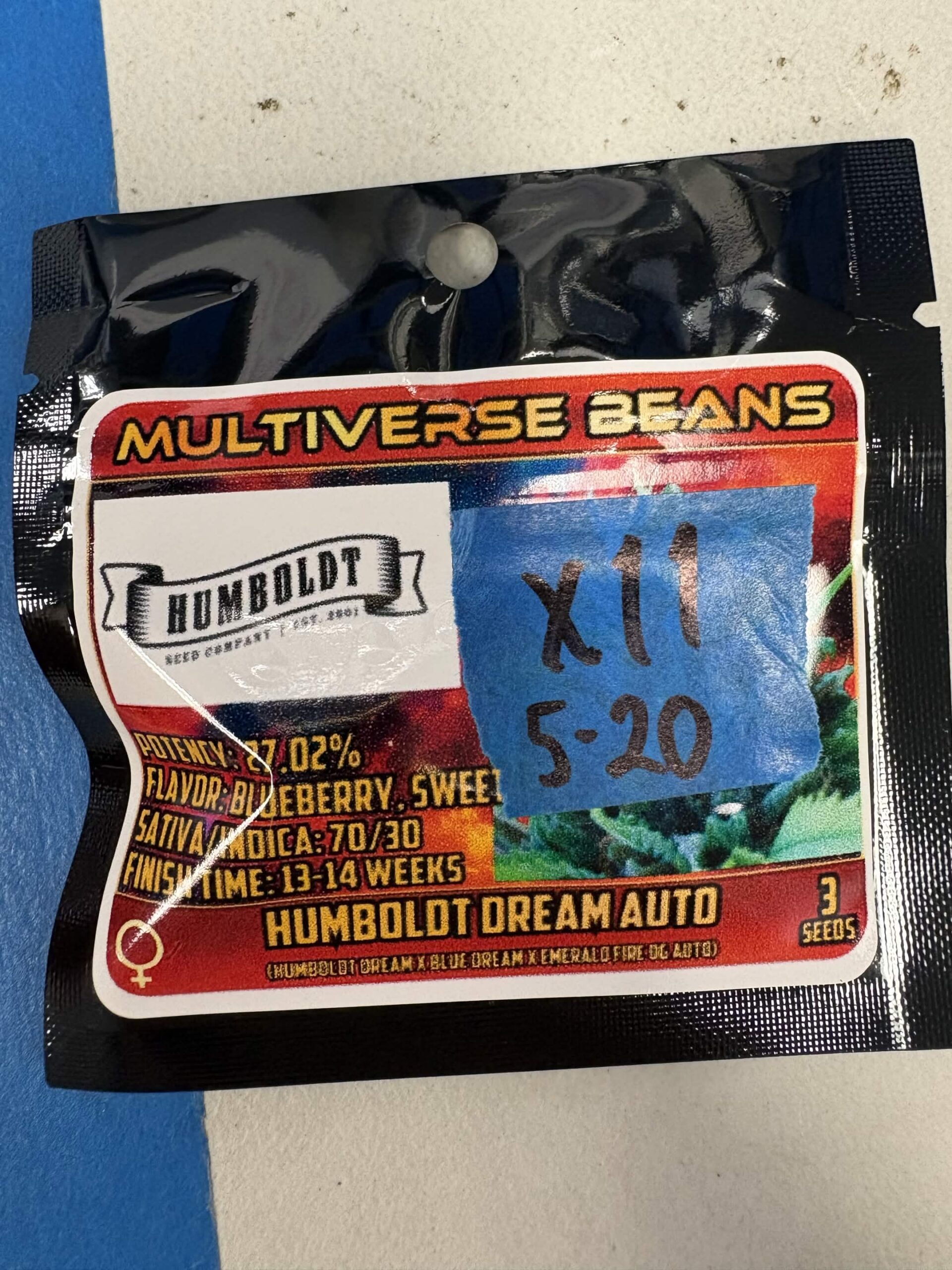 3x Humboldt Dream Auto | Auto Fem | Humboldt Seed Organization | Breeder Bonus