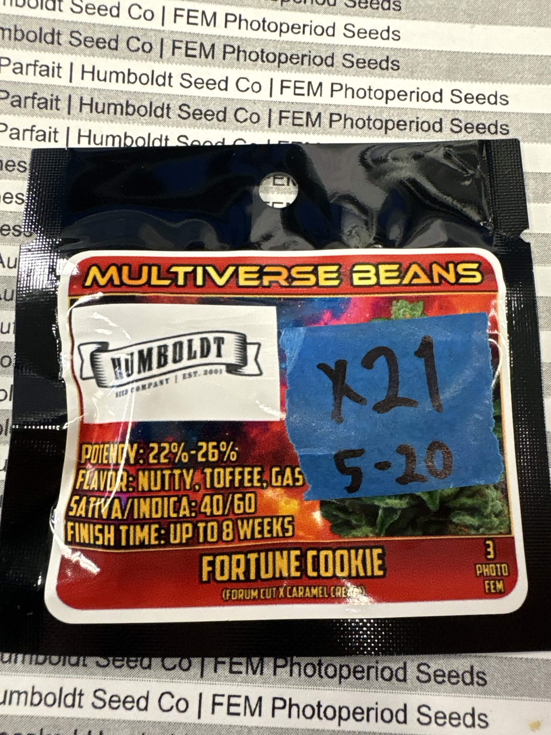 3x Fortune Cookie | Photo Fem | Humboldt Seed Organization | Breeder Bonus